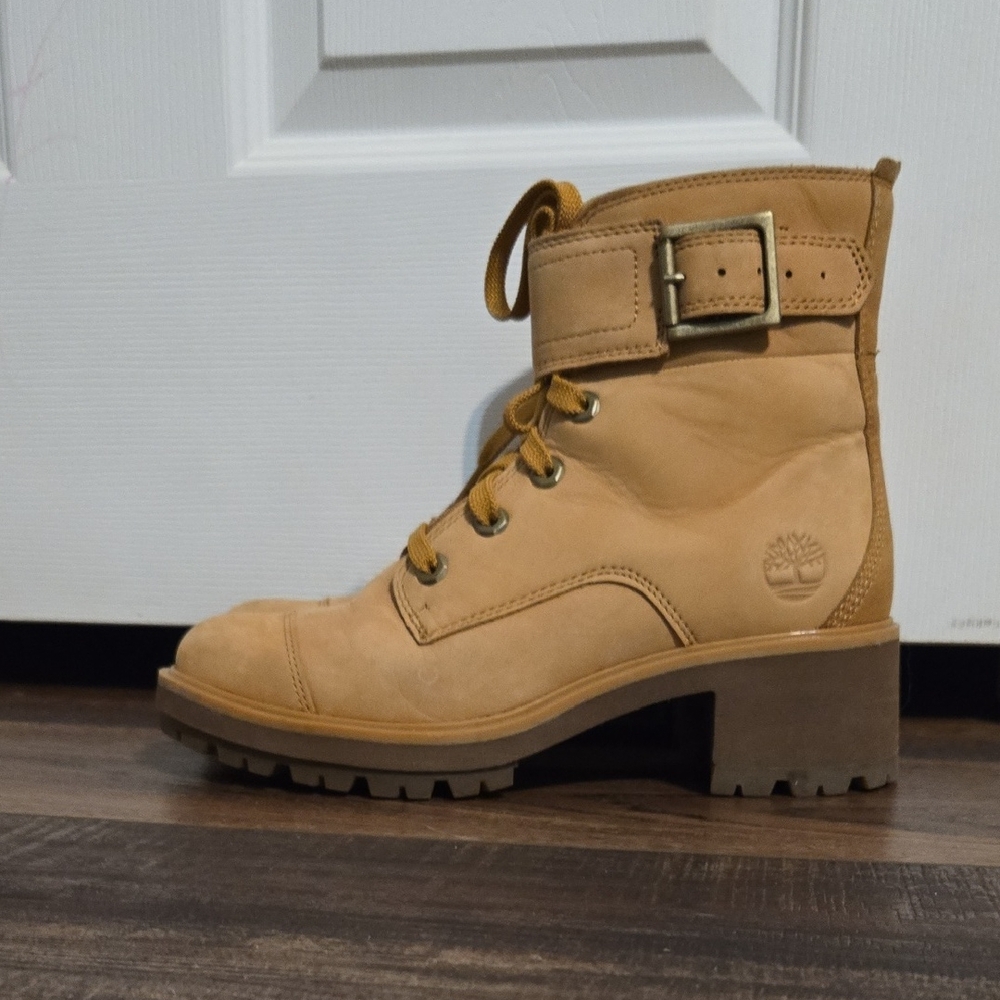 Timberland Women's Light Brown Combat Boots